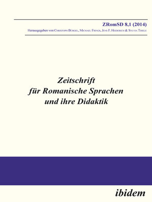 cover image of Zeitschrift für Romanische Sprachen und ihre Didaktik / Zeitschrift für Romanische Sprachen und ihre Didaktik